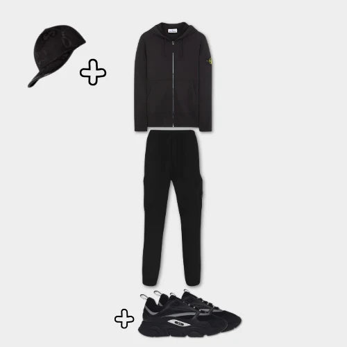 Outfit Stone I. Black + Casquette Offerte