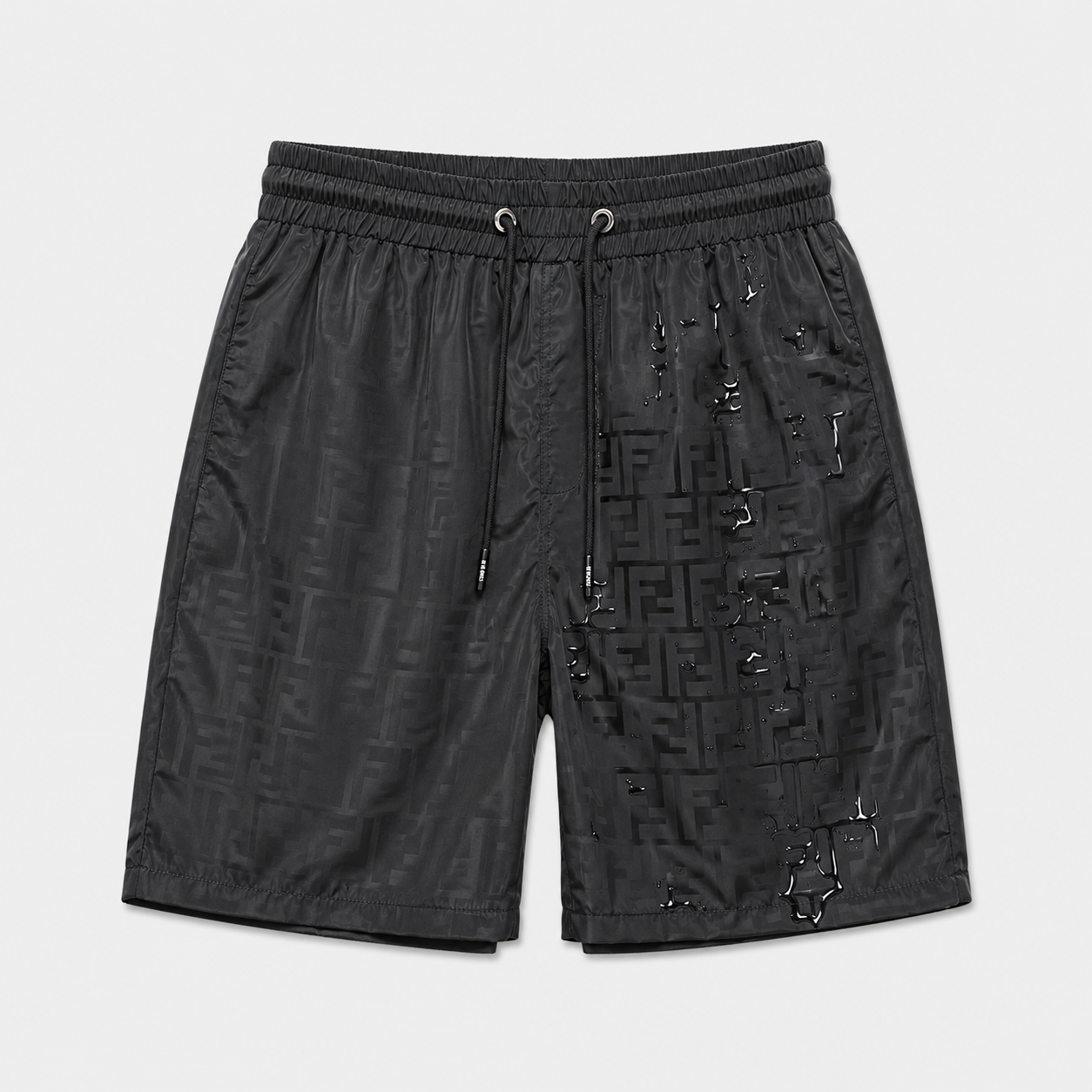 Short Fendi effet mouillé