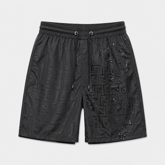Short Fendi effet mouillé