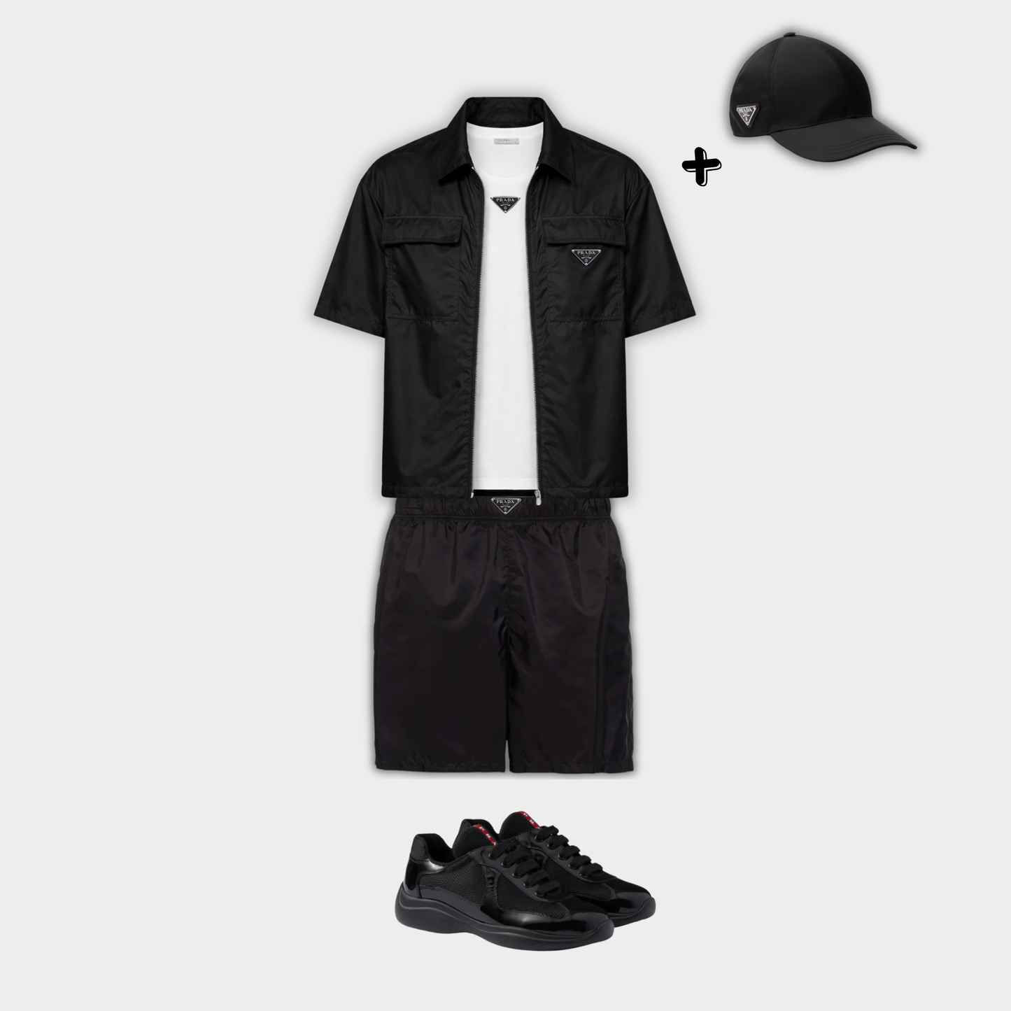 Outfit Pr°da Noir + Casquette Offerte