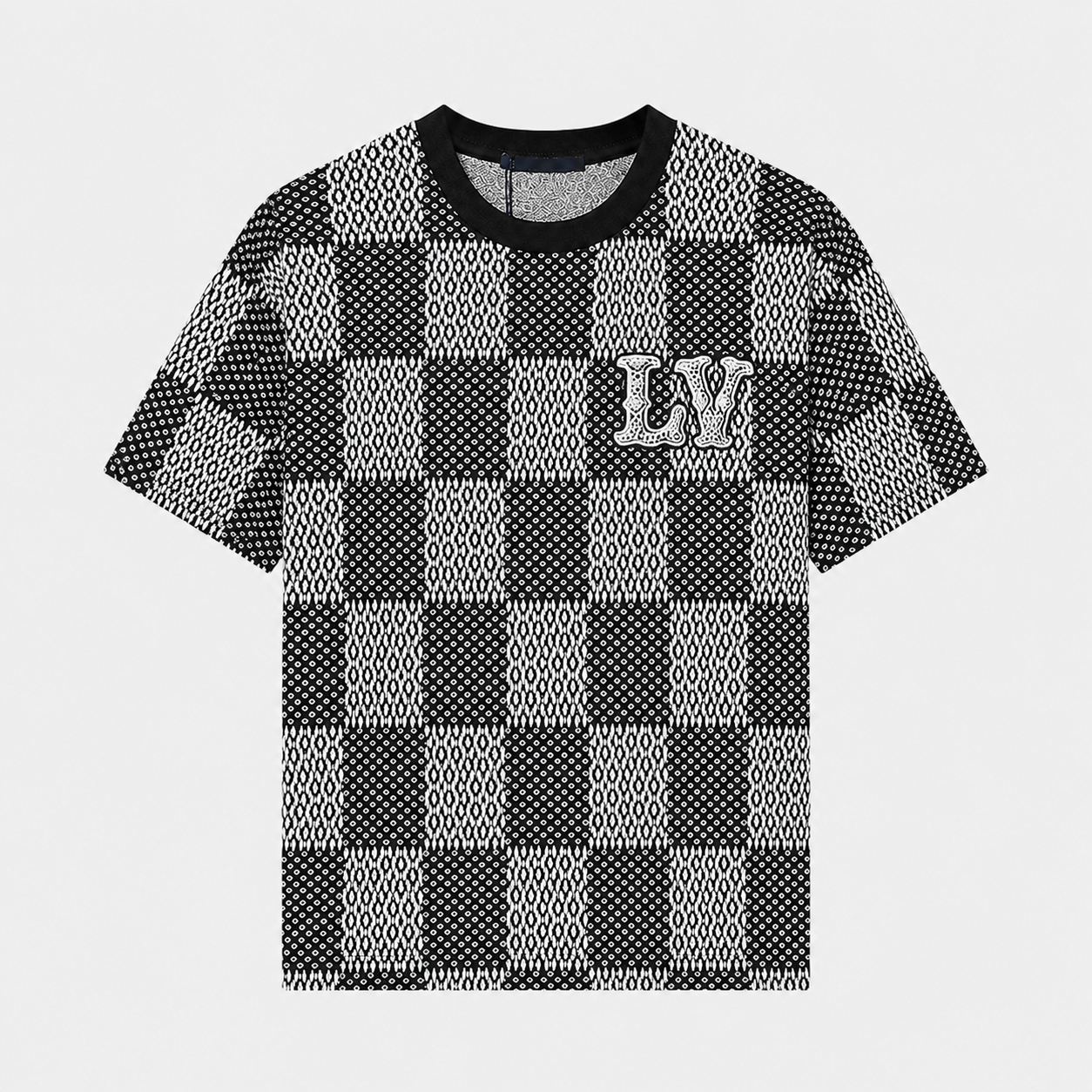 T-Shirt LV gris brodé