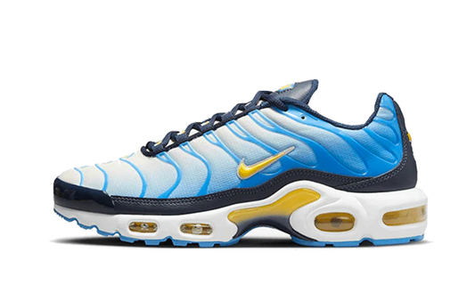 Nike® Air Max Plus University Blue Topaz Gold